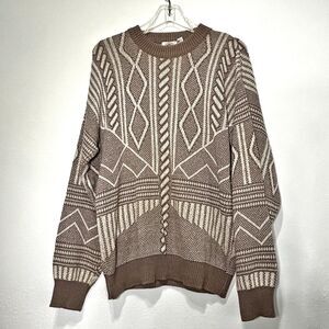 Mens Vintage Cotton Sweater XL JJ Cochran Touring Club Golf Academia Preppy